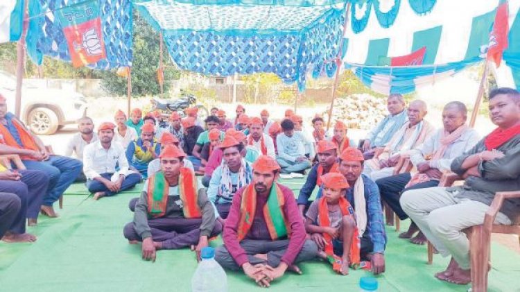 मोदी की गारंटी पर भरोसा करते भाजपा प्रत्याशी भोजराज को जिताने युवाओं ने लिया संकल्प