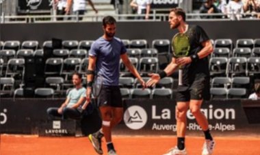 युकी भांबरी लियोन में युगल वर्ग में उपविजेता रहे