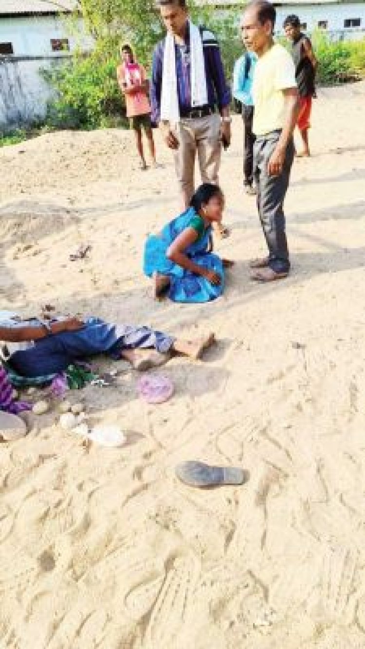 ट्रक ने बाइक सवार को कुचला, एक मौत, 2 जख्मी