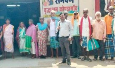 समर्पण वृद्धाश्रम में स्वास्थ्य शिविर