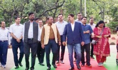 एनएमडीसी उत्पादन निदेशक मोहंती का बचेली आगमन