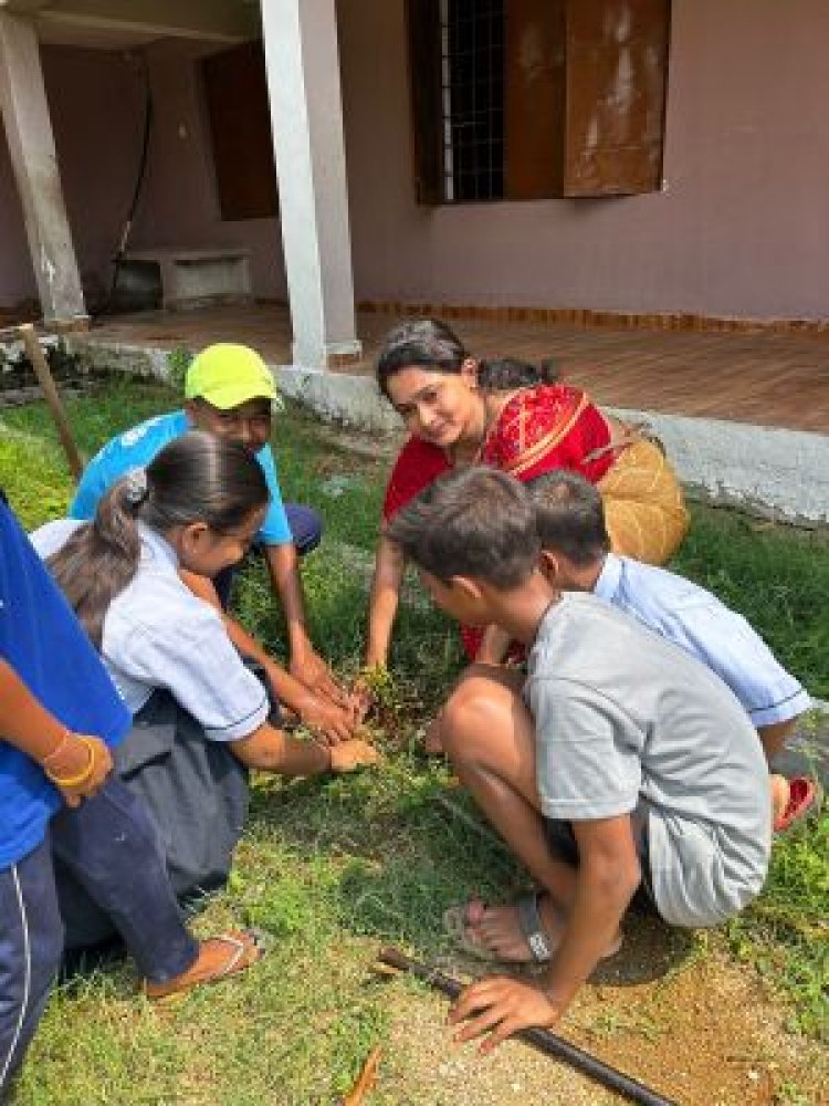 समर्पित संस्था ने बच्चों के साथ मनाया पर्यावरण दिवस