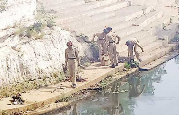 एनसीसी कैडेट्स ने की शंकर घाट की सफाई