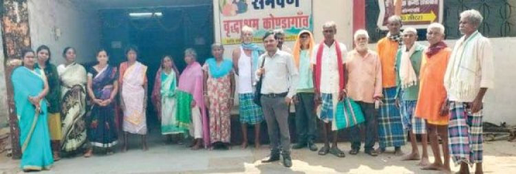 समर्पण वृद्धाश्रम में स्वास्थ्य शिविर