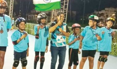 स्केटिंग के गिनीज बुक ऑफ वल्र्ड रिकॉर्ड में अंबिकापुर का आर्यव