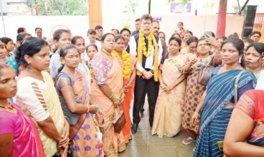 आंबा कार्यकर्ताओं-सहायिकाओं की समस्याओं से अवगत हुए भाजपा प्रदेश अध्यक्ष