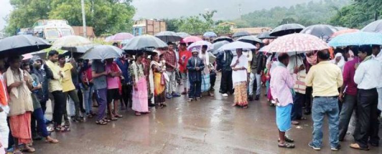 परिसीमन नोटिस का विरोध, चक्काजाम