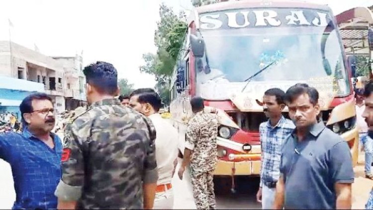 बस की ठोकर, स्कूटी सवार युवक की मौत