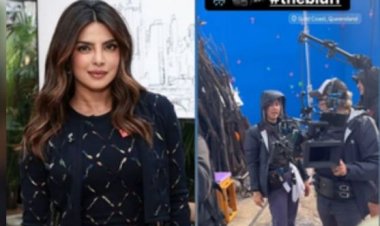 'द ब्लफ' के सेट पर बच्ची बनी प्रियंका चोपड़ा, बारिश को देख गाने लगी नर्सरी राइम