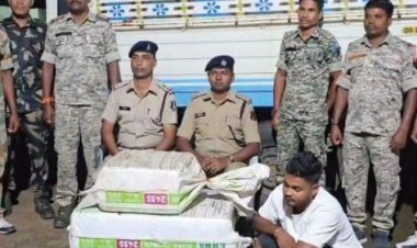 12 लाख का गांजा जब्त, ओडिशा का तस्कर बंदी