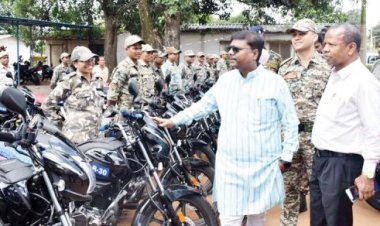 नारायणपुर पुलिस को मिले 150 मोटर सायकल