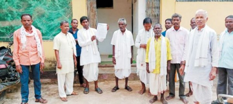 आदिवासी देव स्थल के पास बना रहे राइस मिल, रोक लगाने ज्ञापन