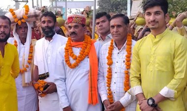 भोपाल में श्री देवनारायण कथा आज से प्रारंभ:विशाल कलश यात्रा का हुआ आयोजन, सैकड़ों की संख्या में श्रद्धालु शामिल