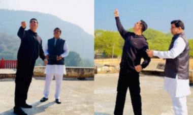 मकर संक्रांति : परेश ने पकड़ी परेती, तो अक्षय ने ढीला मांझा, 'भूत बंगला' के सेट पर खूब उड़ाई पतंग