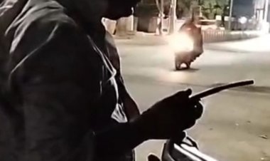 तेज रफ्तार स्कॉर्पियो ने तीन राहगीरों को मारी टक्कर:सतना के पतेरी चौराहे की घटना; चालक फरार, सीसीटीवी तलाश रही पुलिस