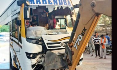 बस- बाइक भिड़ंत, युवक की मौत