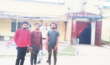 मारपीट कर फरार, तीन आरोपी गिरफ्तार