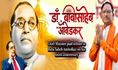 मुख्यमंत्री विष्णु देव साय ने डॉ. भीमराव अम्बेडकर की जयंती पर उन्हें किया नमन