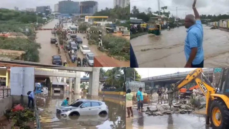बेंगलुरु में बारिश से बाढ़ जैसे हालात, निचले इलाके हुए जलमग्न