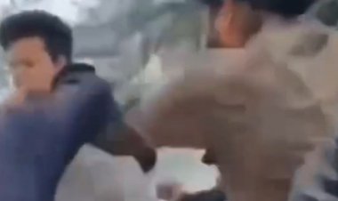 टीकमगढ़ में युवक की पिटाई का वीडियो वायरल:महेंद्र सागर तालाब के पास आधा दर्जन युवकों ने की मारपीट, पुलिस जांच में जुटी