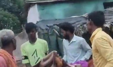 बेटे के सामने पत्नी की कुल्हाड़ी से हत्या की:शिवपुरी में शराब के नशे में शव के पास ही रात भर सोता रहा