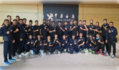 भारतीय मुक्केबाज अंतरराष्ट्रीय युवा मुक्केबाजी प्रतियोगिता के लिए चीन पहुंचे