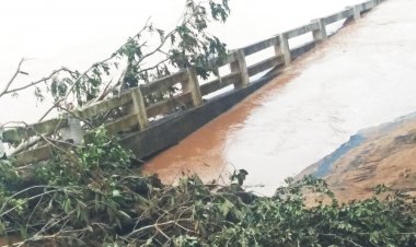दंतेवाड़ा में बाईपास पुल बाढ़ में ध्वस्त