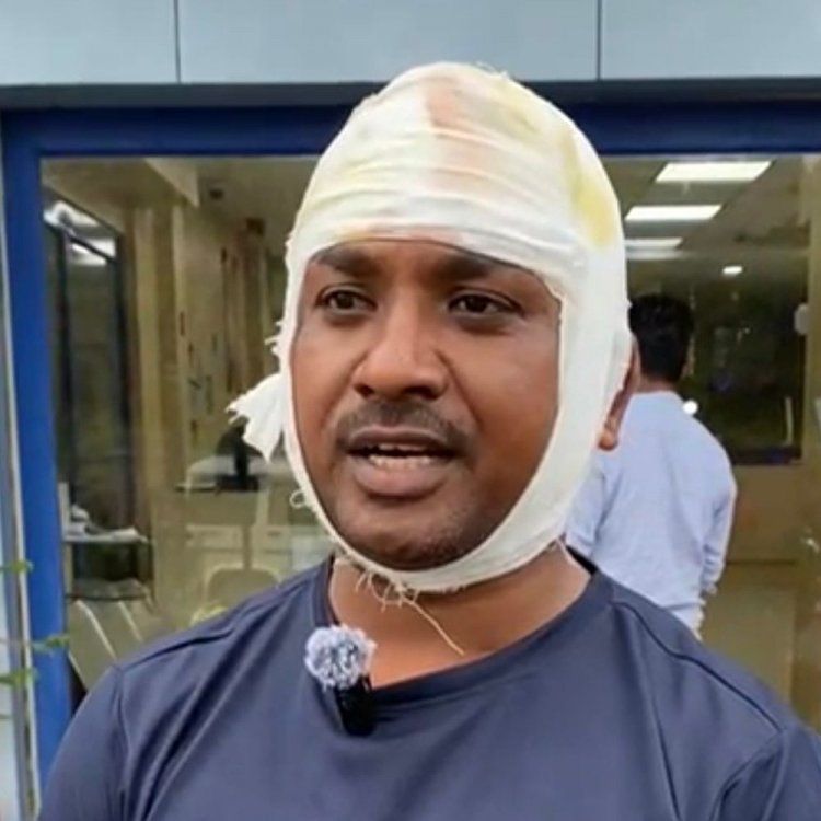 सिक्योरिटी गार्ड की वर्दी में कट्टा-कुल्हाड़ी लेकर घुसे बदमाश:एटीएम के गार्ड पर हमला कर बेहोश किया, नकदी लूटने में रहे नाकाम