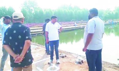 छठ के लिए तालाबों की सफाई का निरीक्षण