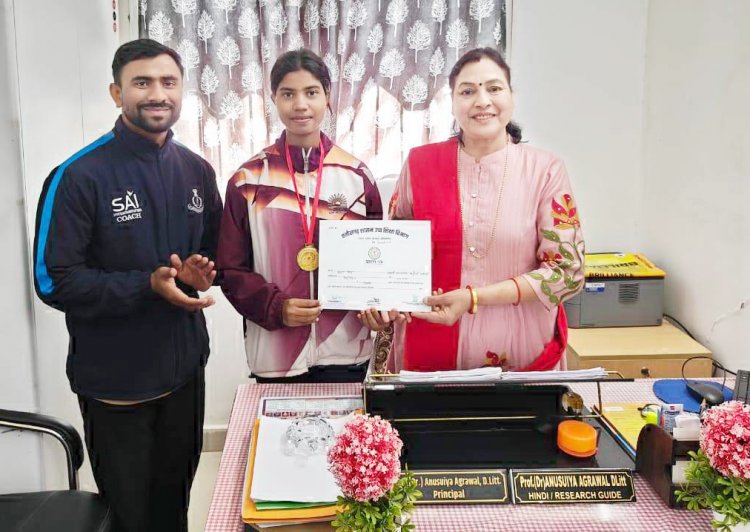 कंचन को 20 किमी पैदल  चाल स्पर्धा में स्वर्ण