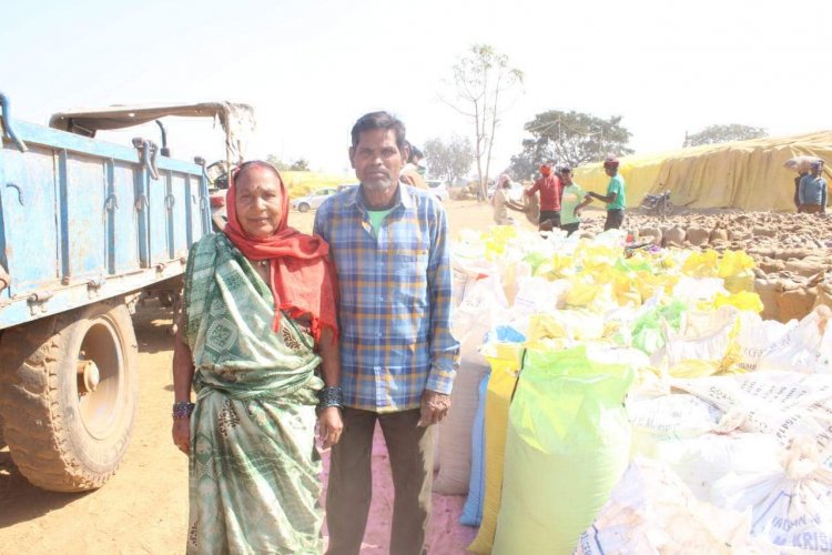 समर्थन मूल्य पर धान खरीदी जारी