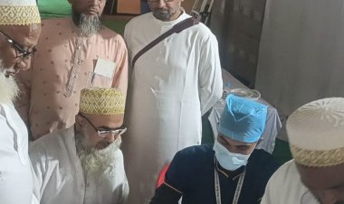 बुरहानपुर में दाऊदी बोहरा समाज का स्वास्थ्य शिविर शुरू:मुंबई सैफी अस्पताल की टीम ने की जांच, पहले दिन 500 पंजीयन