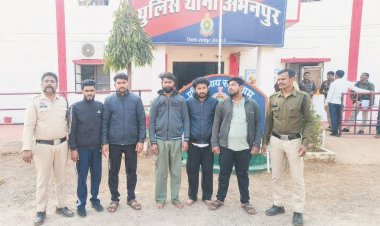 अभनपुर में हत्या पांच गिरफ्तार, दो फरार